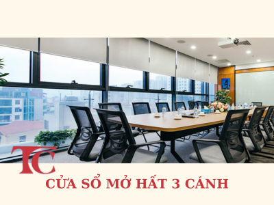 CỬA SỔ MỞ HẤT 3 CÁNH NHÔM XINGFA NHẬP KHẨU CHÍNH HÃNG