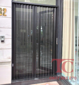 Cửa nhôm xếp lưới 01